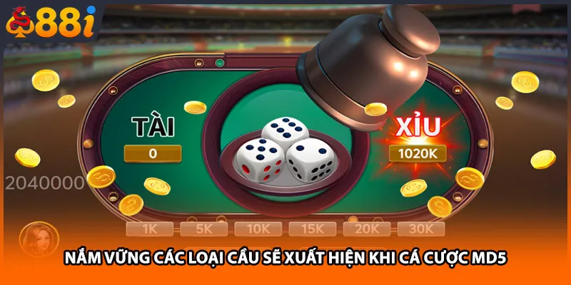 Nắm vững các loại cầu sẽ xuất hiện khi cá cược MD5